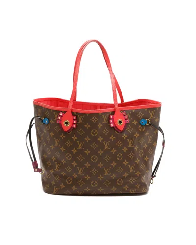 Louis Vuitton Monogram Neverfull Totem Mm Tote Bag In Brown