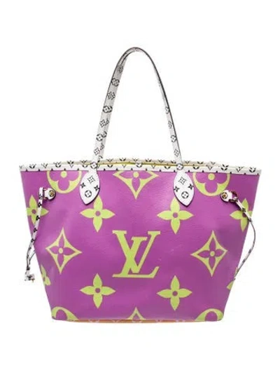 Pre-owned Louis Vuitton Monogram Neverfull W/pouch Mm In Purple