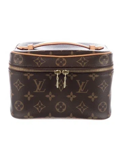 Pre-owned Louis Vuitton Monogram Nice Mini In Brown