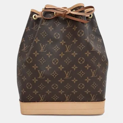 Pre-owned Louis Vuitton Monogram Noe Bag In Brown