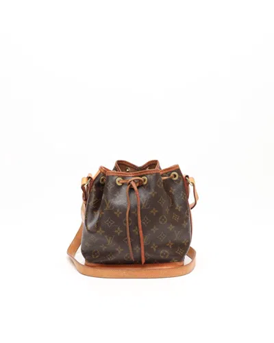 Pre-owned Louis Vuitton Monogram Noé Bb Bag In Brown