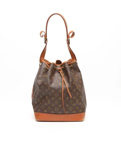 Pre-owned Louis Vuitton Monogram Noé Gm Bag In Brown