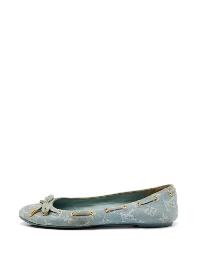 Pre-owned Louis Vuitton Monogram Oasis Ballet Flats In Blue