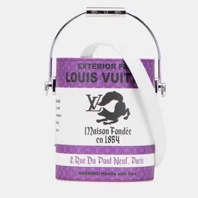 Pre-owned Louis Vuitton Monogram Paint Can Bag In Purple
