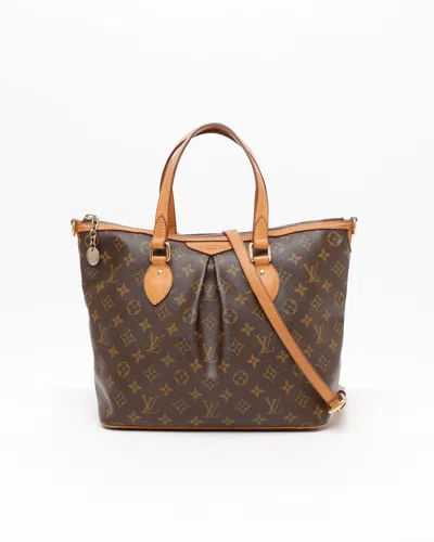 Pre-owned Louis Vuitton Monogram Palermo Pm Bag In Brown