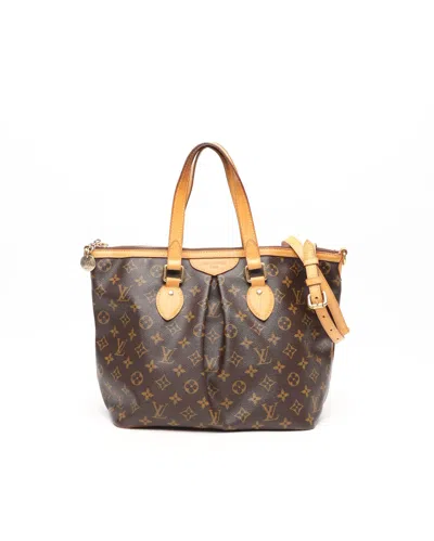 Pre-owned Louis Vuitton Monogram Palermo Pm Bag In Brown