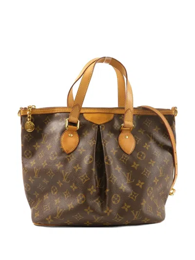 Pre-owned Louis Vuitton Monogram Palermo Shoulder Bag In Brown