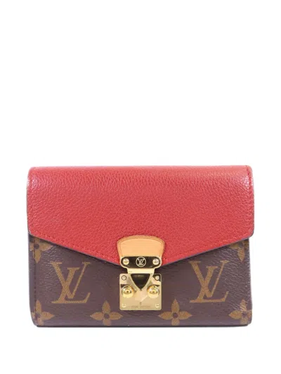 Pre-owned Louis Vuitton Monogram Pallas Wallet In Brown