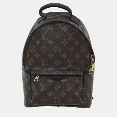 Pre-owned Louis Vuitton Monogram Palm Spring Pm Backpack In Brown
