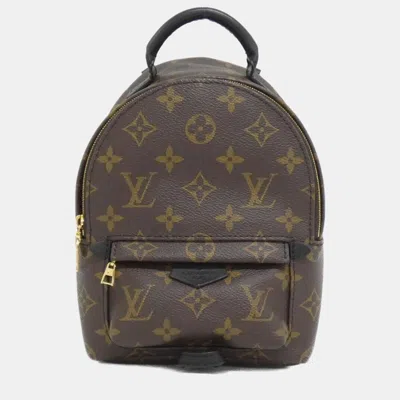 Pre-owned Louis Vuitton Monogram Palm Springs Backpack Mini In Brown