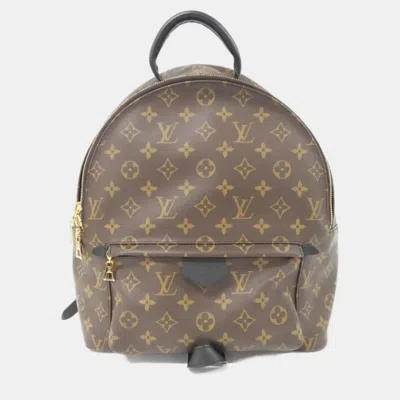 Pre-owned Louis Vuitton Monogram Palm Springs Backpack Mm In Brown