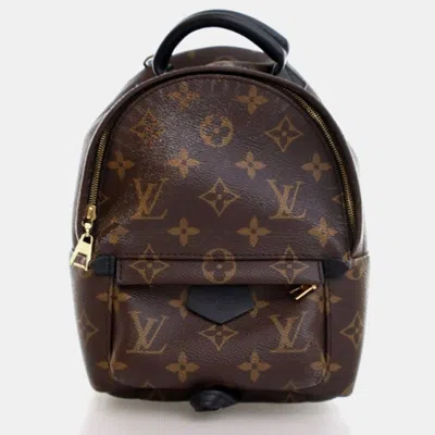 Pre-owned Louis Vuitton Monogram Palm Springs Mini In Brown