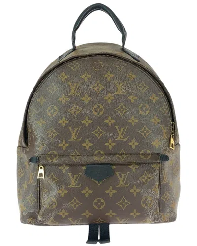 Pre-owned Louis Vuitton Monogram Palm Springs Mm Backpack (authentic Pre-loved)