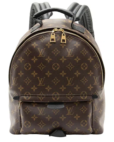 Pre-owned Louis Vuitton Monogram Palm Springs Mm Backpack (authentic Pre-loved)