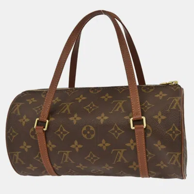Pre-owned Louis Vuitton Monogram Papillon 26 Handbag In Brown