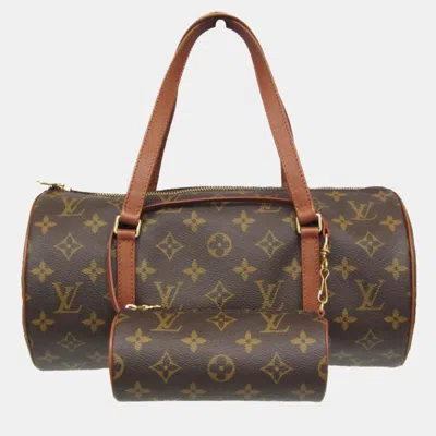Pre-owned Louis Vuitton Monogram Papillon 30 Handbag Monogram In Brown