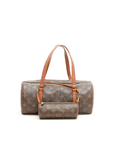 Pre-owned Louis Vuitton Monogram Pappillon 30 Bag In Brown