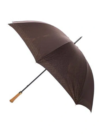 Pre-owned Louis Vuitton Monogram Parasol Umbrella In Brown