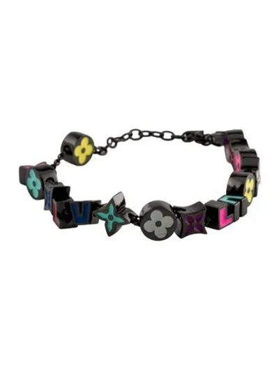 Pre-owned Louis Vuitton Monogram Party Bracelet, 8.75" In Multi