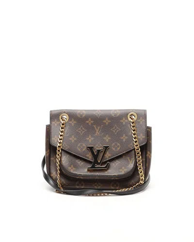 Pre-owned Louis Vuitton Monogram Passy Pm Bag In Brown