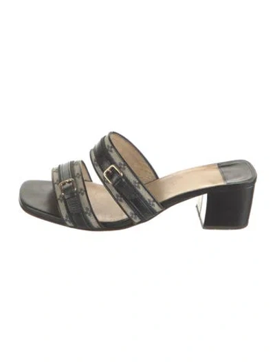 Pre-owned Louis Vuitton Monogram Pattern Canvas Sandals In Blue