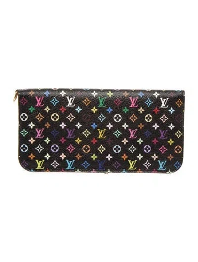 Pre-owned Louis Vuitton Monogram Pattern Coated Canvas Insolite Wallet In Black