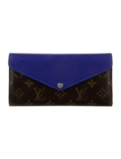 Pre-owned Louis Vuitton Monogram Pattern Coated Canvas Marie Lou Wallet In Multi