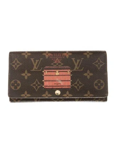 Pre-owned Louis Vuitton Monogram Pattern Coated Canvas Sarah Wallet In Multi