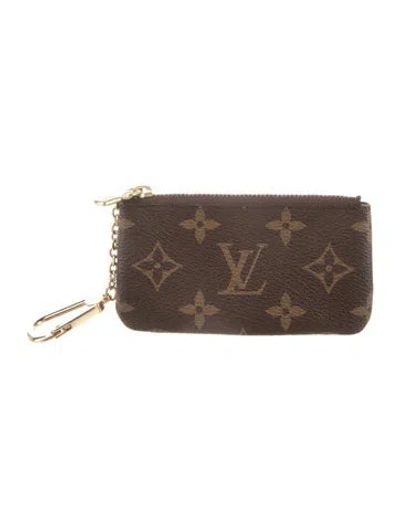 Pre-owned Louis Vuitton Monogram Pattern Coated Canvas Wallet In Brown
