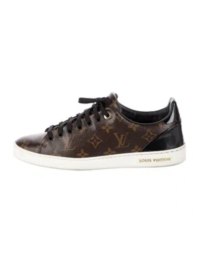 Pre-owned Louis Vuitton Monogram Pattern Sneakers In Brown