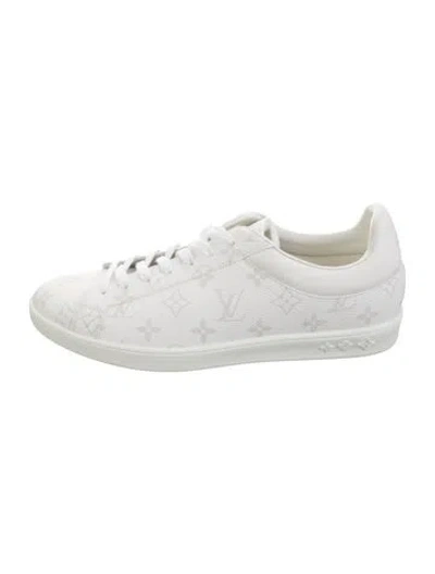 Pre-owned Louis Vuitton Monogram Pattern Sneakers W/ Tags In White