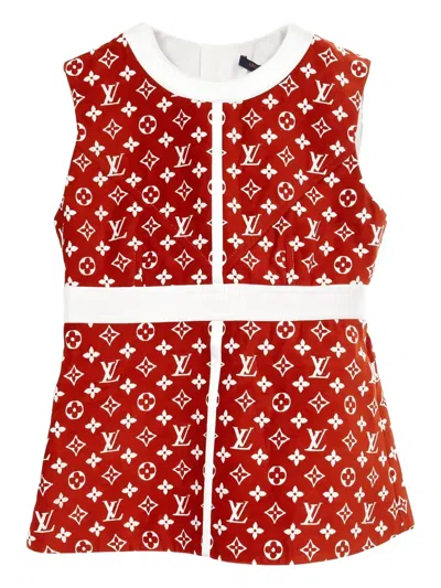Pre-owned Louis Vuitton Monogram-pattern Top In Red