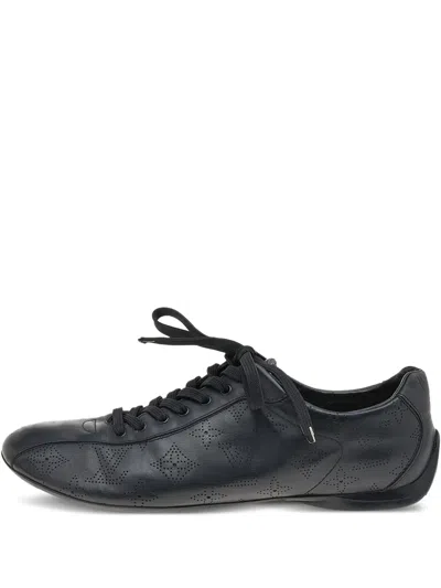 Pre-owned Louis Vuitton Monogram Perforated Leather Sneakers