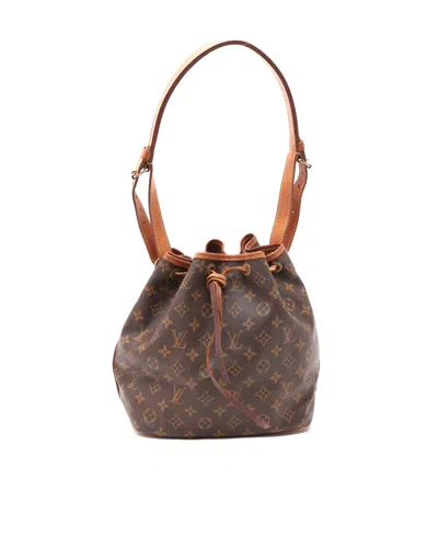 Louis Vuitton Monogram Petit Noé Bag In Brown