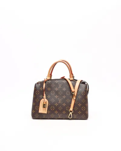 Pre-owned Louis Vuitton Monogram Petit Palais Tote Bag In Brown