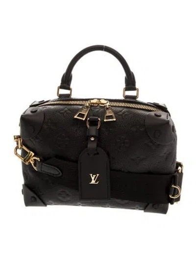 Pre-owned Louis Vuitton Monogram Petite Malle Souple In Brown