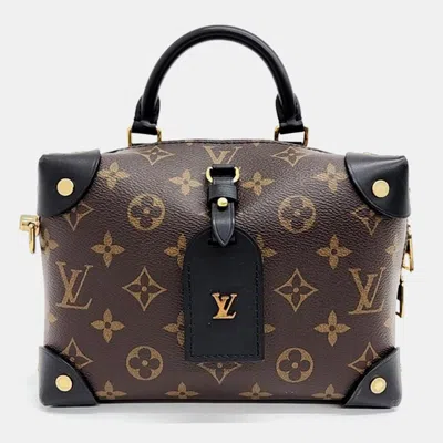 Pre-owned Louis Vuitton Monogram Petite Malle Souple Handbag In Brown