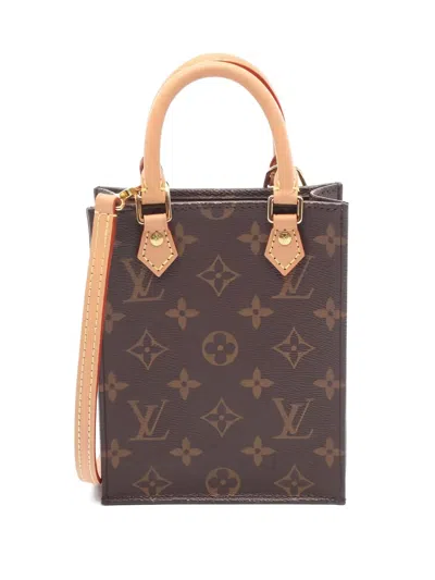 Pre-owned Louis Vuitton Monogram Petite Sac Tote Bag In Brown
