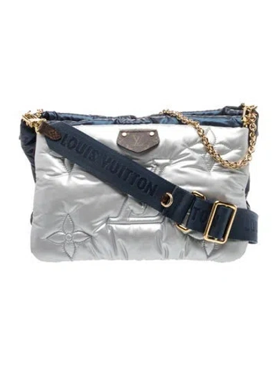 Pre-owned Louis Vuitton Monogram Pillow Multi-pochette Accessoires Maxi In Blue