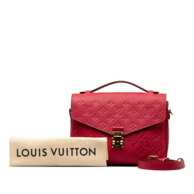 Pre-owned Louis Vuitton Monogram Pink Monogram Empreinte Handbag Pochette Shoulder Bag () In Monogram, Pink