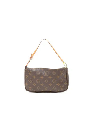 Louis Vuitton Monogram Pochette Accessoires Bag In Brown