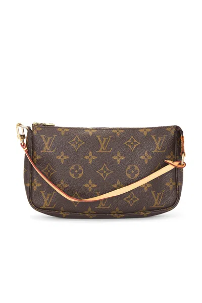 Pre-owned Louis Vuitton Monogram Pochette Accessoires Shoulder Bag In Brown