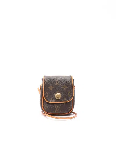 Pre-owned Louis Vuitton Monogram Pochette Cancun Brown Bag
