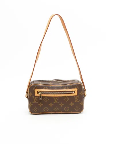Pre-owned Louis Vuitton Monogram Pochette Cité Bag In Brown