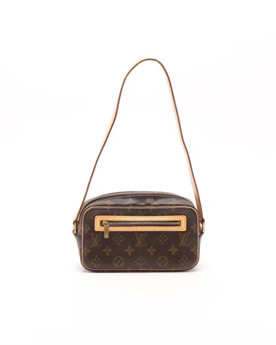 Pre-owned Louis Vuitton Monogram Pochette Cité Bag In Brown