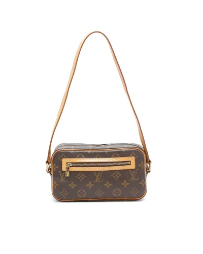 Pre-owned Louis Vuitton Monogram Pochette Cité Bag In Brown