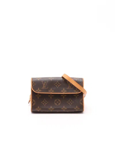 Louis Vuitton Monogram Pochette Florentine Belt Bag In Brown