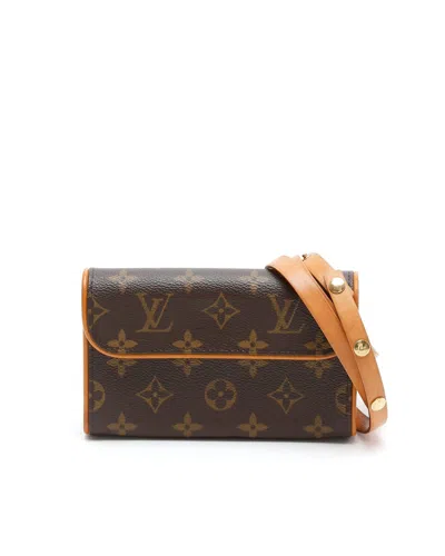 Louis Vuitton Monogram Pochette Florentine Belt Bag In Brown