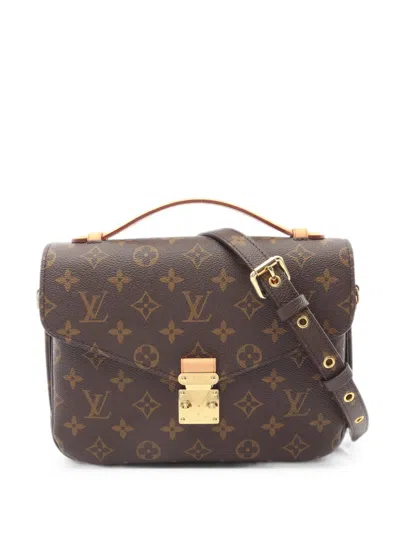 Louis Vuitton Monogram Pochette Metis Handbag In Brown