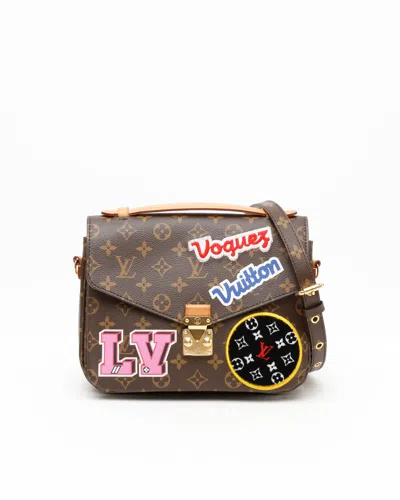 Pre-owned Louis Vuitton Monogram Pochette Metis Patches Bag